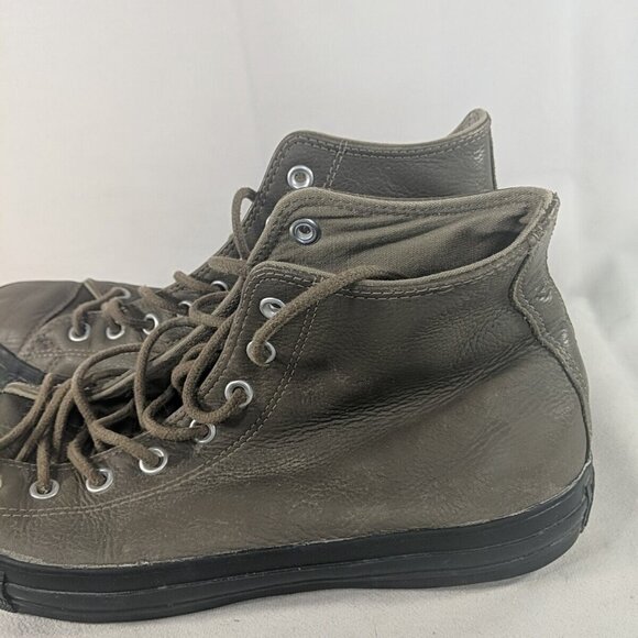Converse Brown Leather High Top Sneakers Shoes Mens 10.5 10040000C Thinsulate - Picture 2 of 14